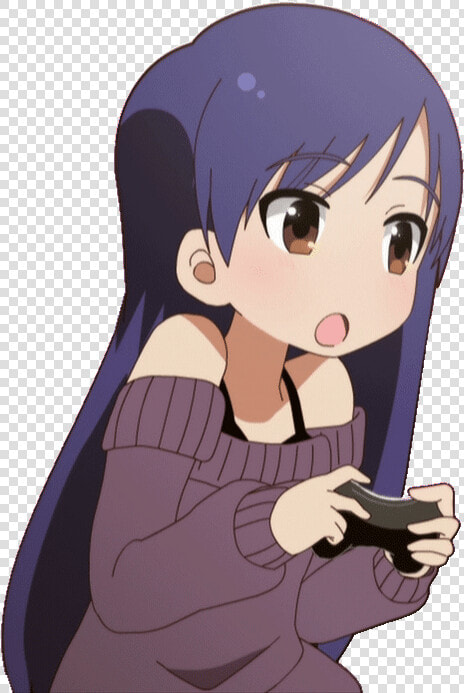 Gamer Girl Png   Cute Anime Gifs For Discord  Transparent PngTransparent PNG