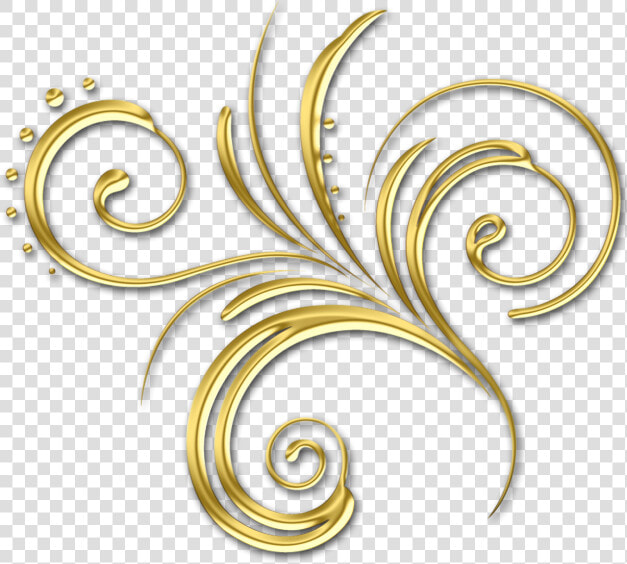Transparent Gold Swirl Design Png   Motif  Png DownloadTransparent PNG