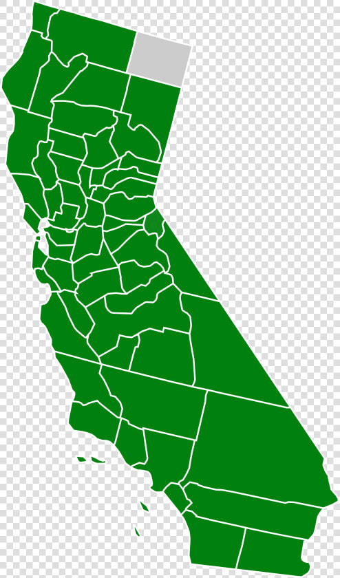 Filecalifornia Green Presidential Primary Election   2018 California Gubernatorial Election Results By County  HD Png DownloadTransparent PNG