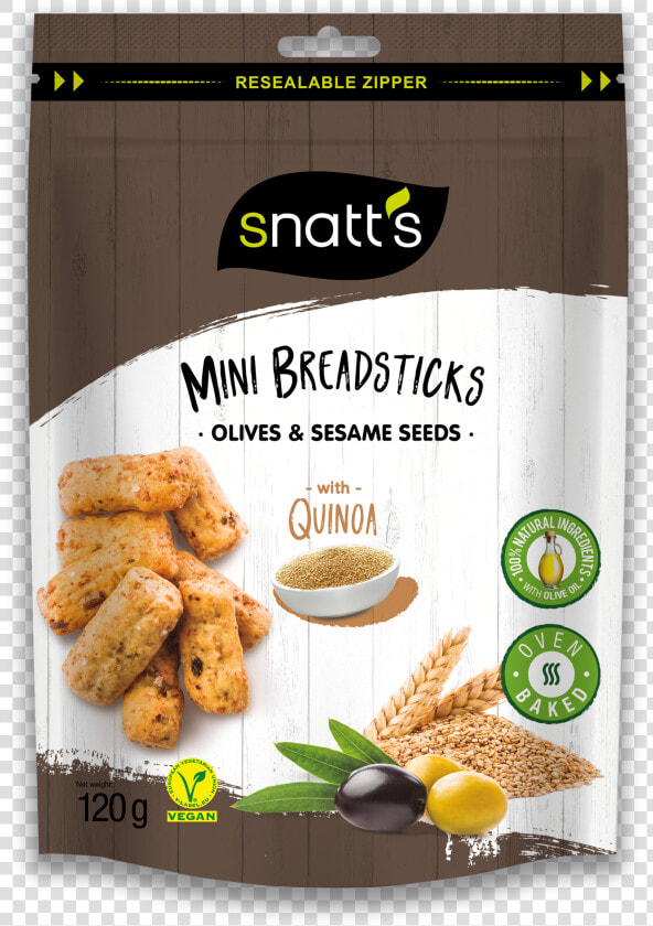 Snatts Mini Breadsticks Sesame Seeds amp  Olives W  HD Png DownloadTransparent PNG