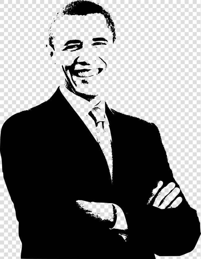 Barack Obama Print Clip Arts   Barack Obama Clipart Black And White  HD Png DownloadTransparent PNG