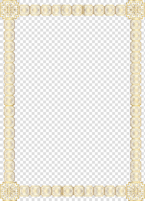 Cadre   Elegant Gold Page Border  HD Png DownloadTransparent PNG