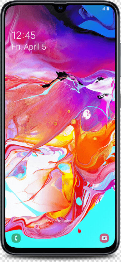 Undefined Black Front   Samsung Galaxy A70  HD Png DownloadTransparent PNG