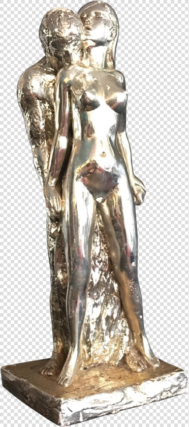 Embracing Lovers Statue Png   Bronze Sculpture  Transparent PngTransparent PNG