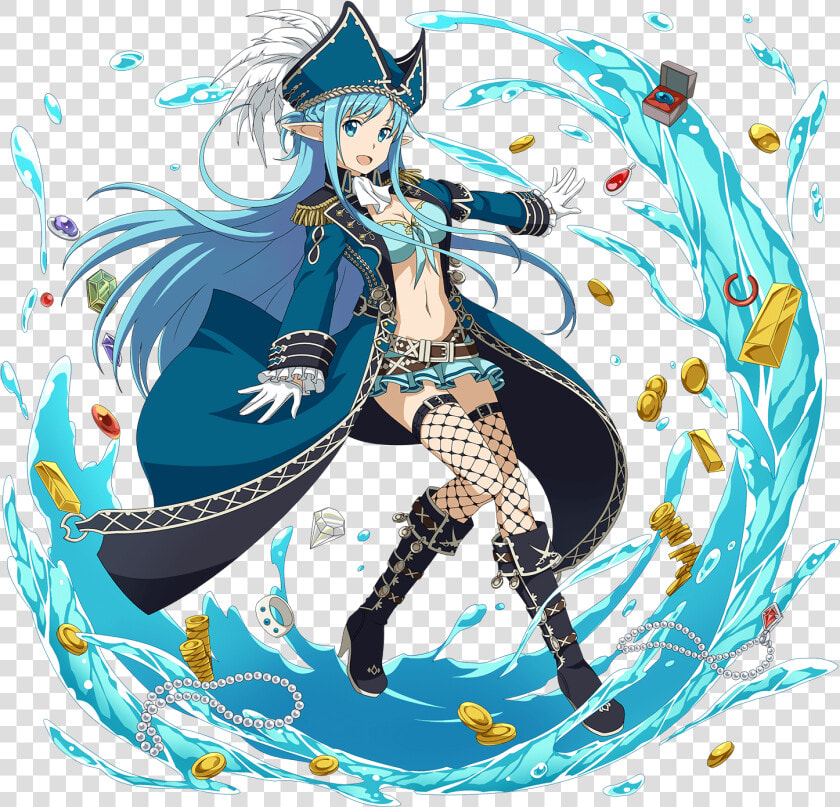Asuna Yuuki Blue Hair  HD Png DownloadTransparent PNG