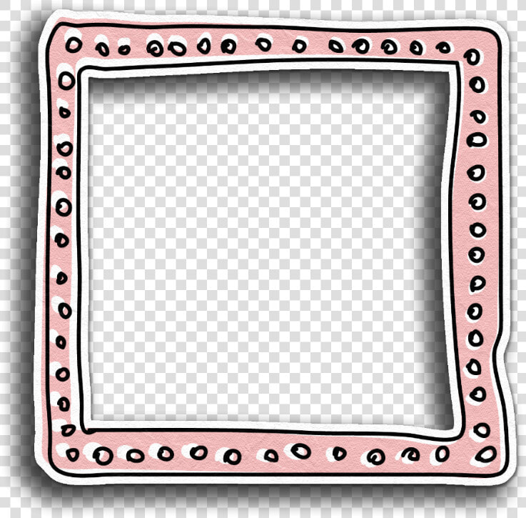 Frame Border Peach Pink Pastel Overlay Scrapbook   Doodle Frame Png  Transparent PngTransparent PNG