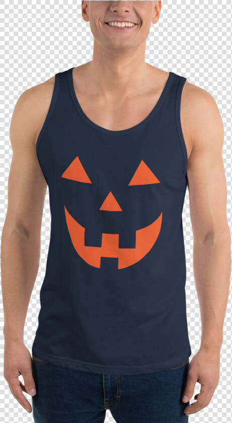 Transparent Pumpkin Face Png   Sleeveless Shirt  Png DownloadTransparent PNG