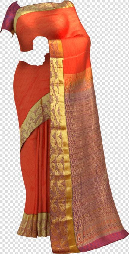 A Fashionable Self embossed Kanchipuram Saree Kanchipuram   Parrot Green Colour Saree Paithani  HD Png DownloadTransparent PNG