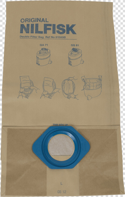 Nilfisk Disposable Paper Bags   Vacuum Bag  HD Png DownloadTransparent PNG