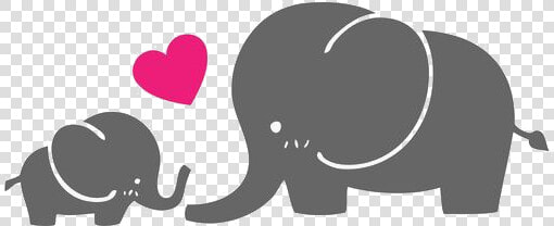 Elephant Parent child Baby Clipart Cartoon Transparent   Baby And Mom Elephant Clipart  HD Png DownloadTransparent PNG