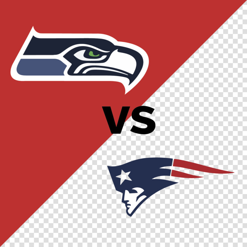 Seahawks Vs Patriots The Logo Match up   Cool Seattle Seahawks Wallpaper Iphone  HD Png DownloadTransparent PNG