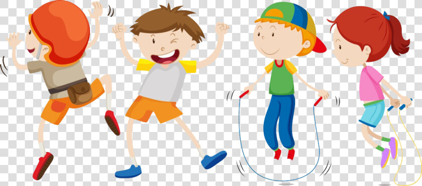 Clipart Children Jumping Rope   Different Movement  HD Png DownloadTransparent PNG
