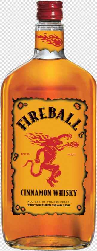 Fireball Red Hot Cinnamon Whisky 750 Ml   Fireball Whiskey Transparent  HD Png DownloadTransparent PNG
