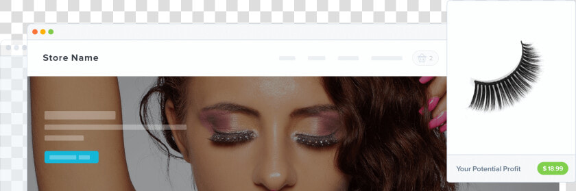 Wholesale Eyelashes   Eye Shadow  HD Png DownloadTransparent PNG