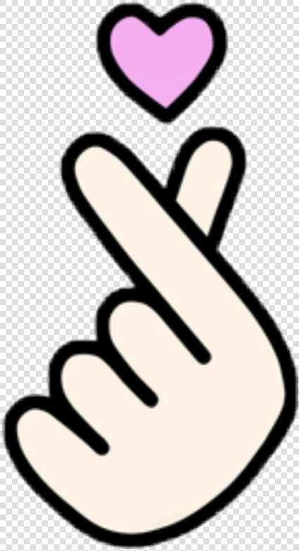 Kpop Bts Got7 Blackpink Heart Tumblr Aesthetic Freetoed   Easy Finger Heart Drawing  HD Png DownloadTransparent PNG