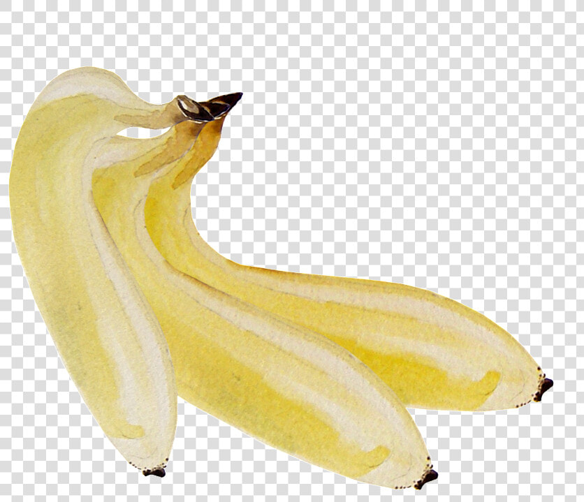 Hand Painted Three Bananas Transparent Png   Peel  Png DownloadTransparent PNG