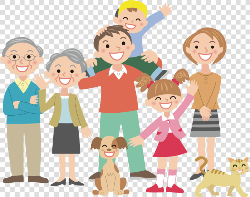 A Governança Da Família Empresária   Happy Family Cartoon Png  Transparent PngTransparent PNG