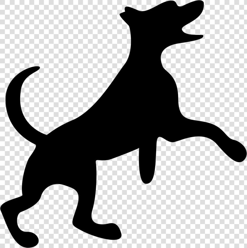 Happy Small Dog Pet Silhouette   Dog Walking  HD Png DownloadTransparent PNG