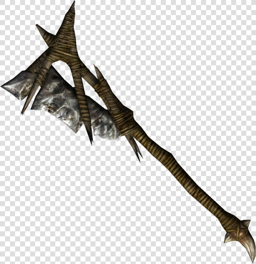 Transparent Orc Png   Skyrim Forsworn Axe  Png DownloadTransparent PNG