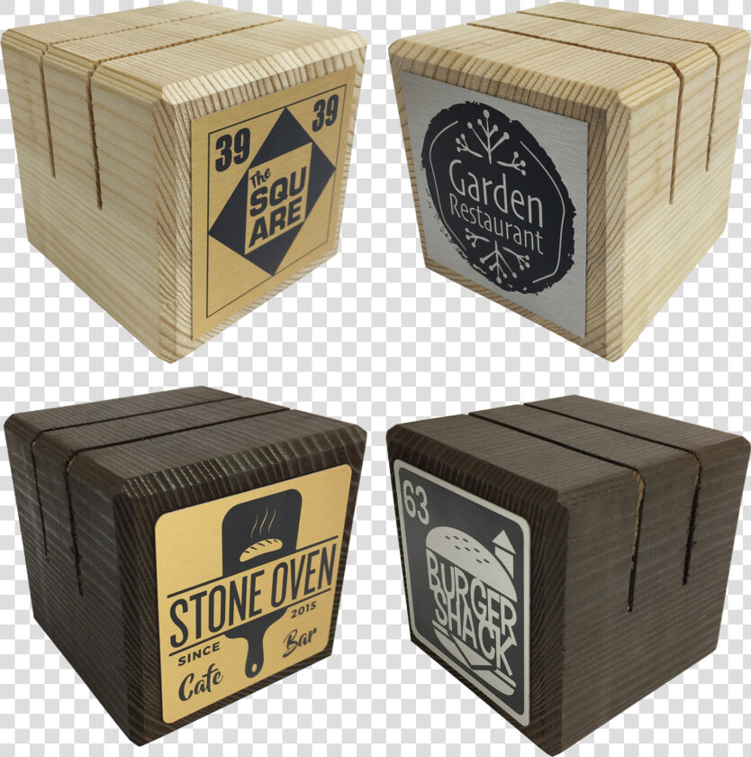 Personalised Wooden Block Menu Holders Title Personalised   Box  HD Png DownloadTransparent PNG