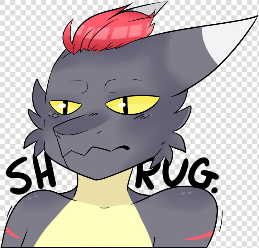 Emoji Commission   Shrug   Cartoon  HD Png DownloadTransparent PNG