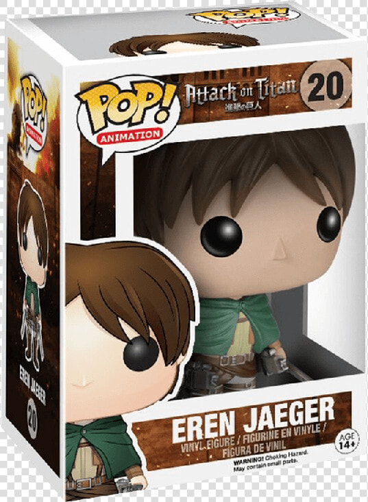 Funko Pop Attack On Titan   Eren Jaeger Funko Pop  HD Png DownloadTransparent PNG