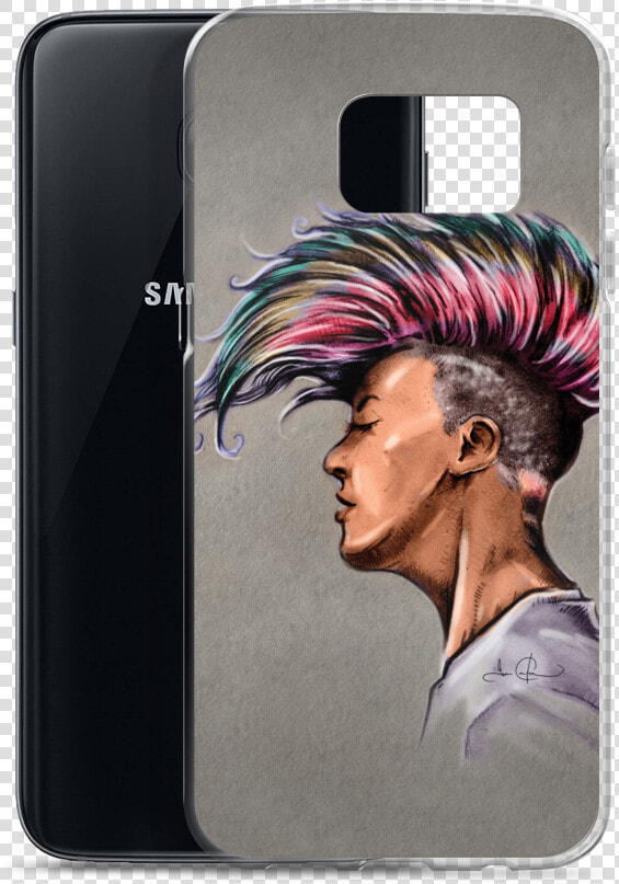 Punk Rock Colorful Girl Samsung Case   Iphone  HD Png DownloadTransparent PNG