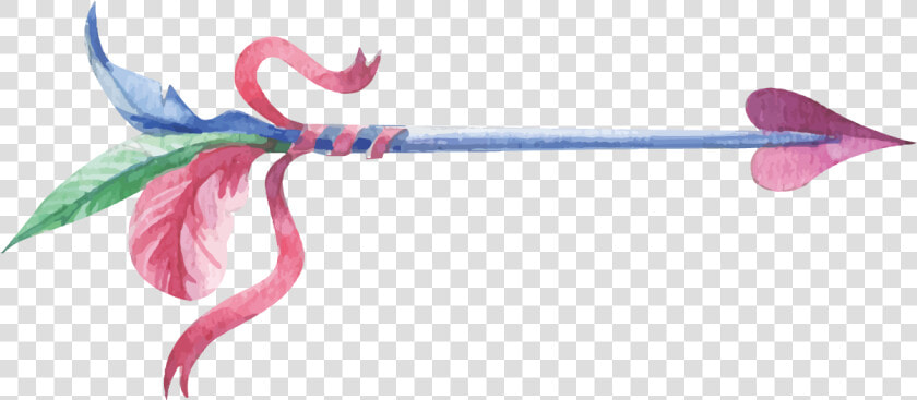 Arrow And Feather Clipart   Arrow And Feather Pink  HD Png DownloadTransparent PNG