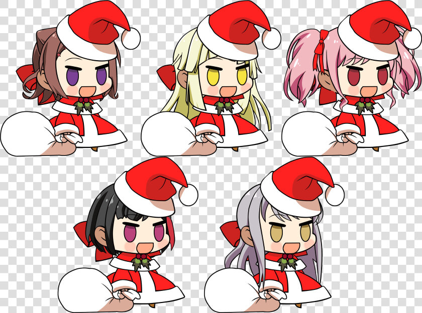 Anime Christmas Png  fanmadei Decided To Make My Own   Padoru Padoru Ran Bandori  Transparent PngTransparent PNG