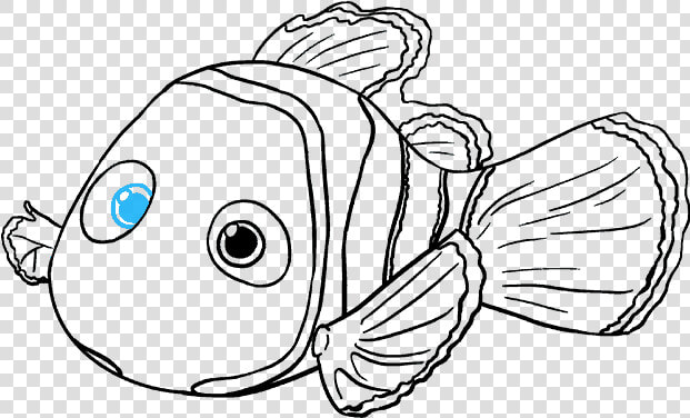 How To Draw Nemo   Nemo Black And White  HD Png DownloadTransparent PNG
