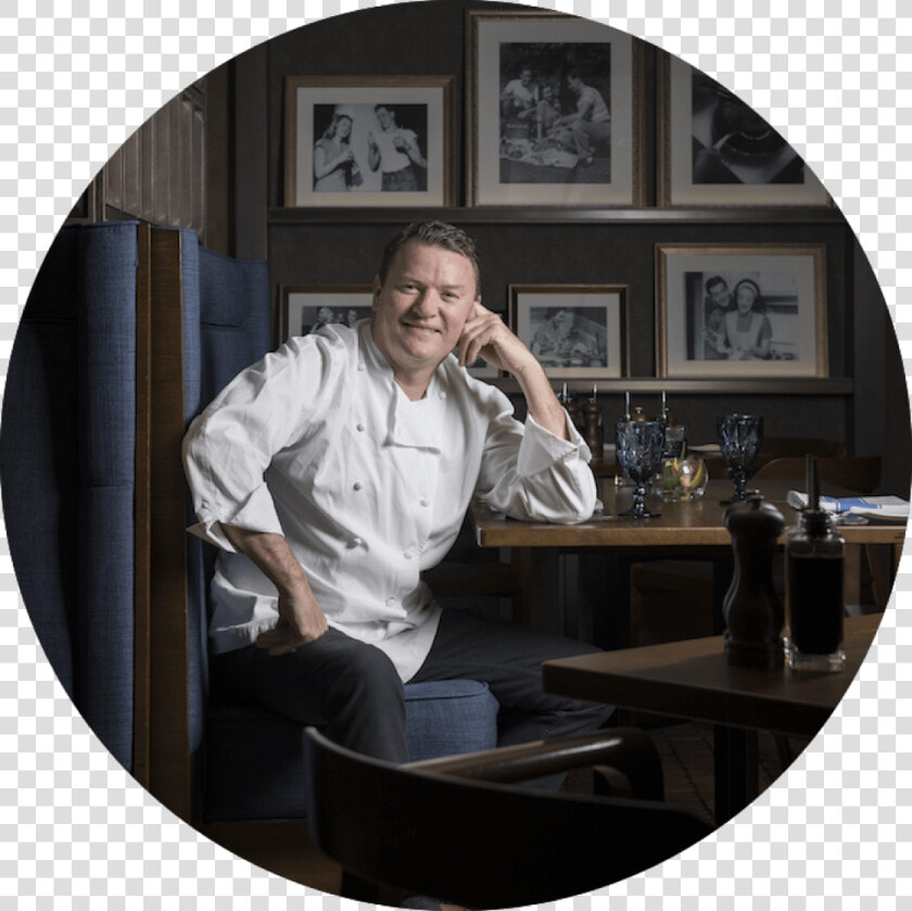 Chef Theo Randall4   Sitting  HD Png DownloadTransparent PNG