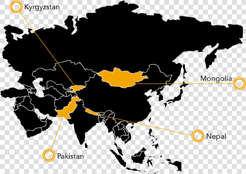 Transparent Snow Border Png   Do Snow Leopards Live World Map  Png DownloadTransparent PNG