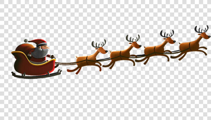  ftestickers  santaclaus  sleigh  reindeer   Santa And Reindeer Png  Transparent PngTransparent PNG