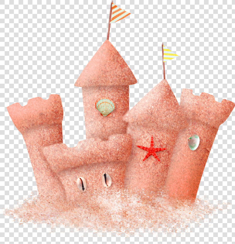 Cartoon Beach Sand Castle  HD Png DownloadTransparent PNG