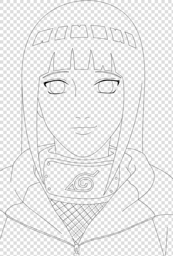 Hinata Hyuga Manga Japones   Line Art Hinata  HD Png DownloadTransparent PNG