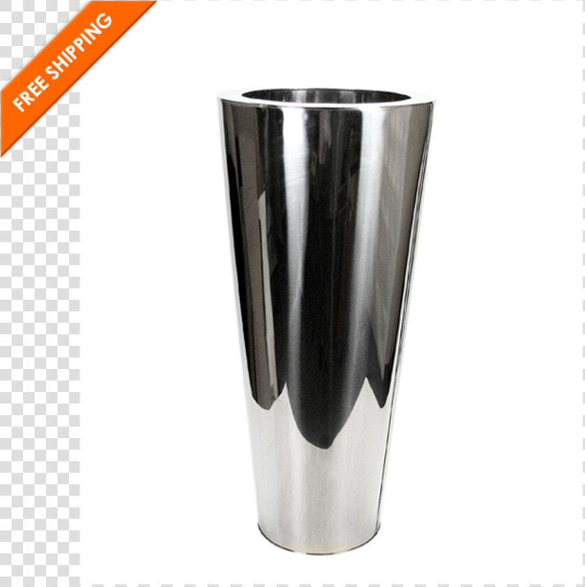 Stainless Steel Cone Planter   Vase  HD Png DownloadTransparent PNG