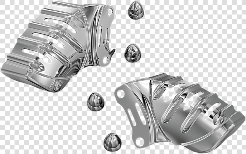 Kuryakyn 7789 Pair Chrome Front Caliper Covers 06 19   Hub Gear  HD Png DownloadTransparent PNG
