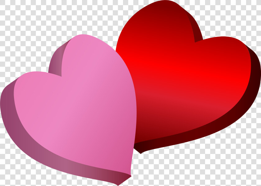 Pink And Red Hearts Png Clipart   Pink And Red Hearts  Transparent PngTransparent PNG