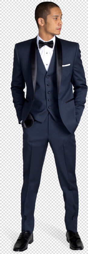 Navy Shawl Lapel Tuxedo  HD Png DownloadTransparent PNG