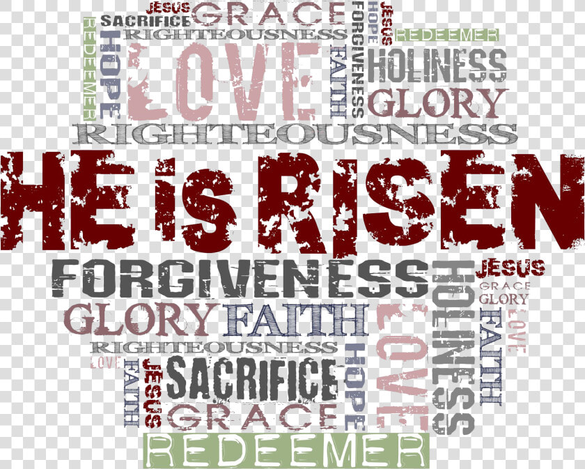 He Is Risen   He Is Risen Word Cloud  HD Png DownloadTransparent PNG