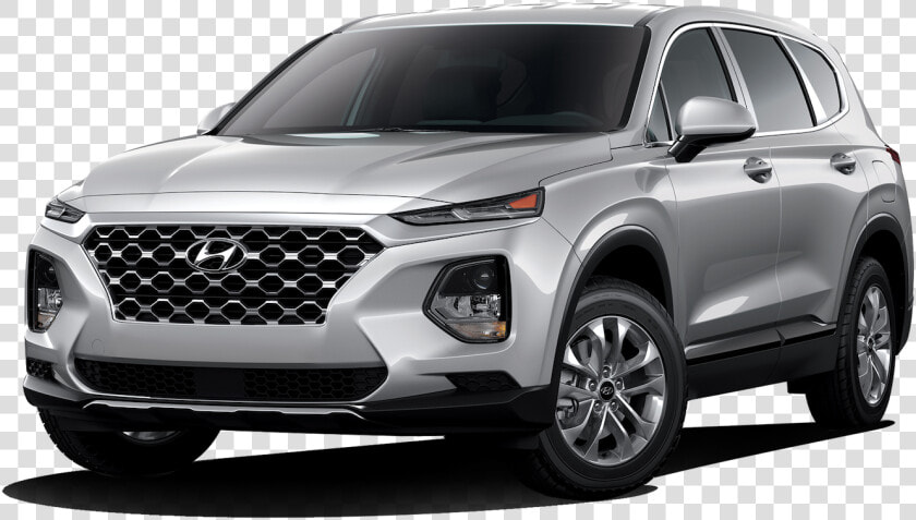 Santa Fe Diesel Coloring Png Black And White   Hyundai Santa Fe 2019 Silver  Transparent PngTransparent PNG