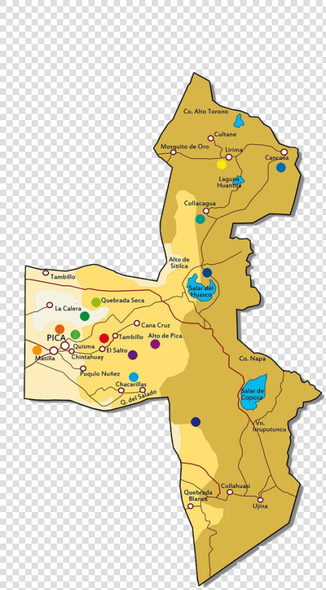 Mapas Pica Politico Comunal2   Atlas  HD Png DownloadTransparent PNG
