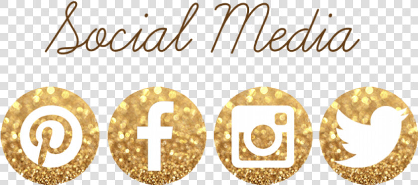 Gold Facebook And Instagram Logo   Png Download   Logo Social Media Gold  Transparent PngTransparent PNG
