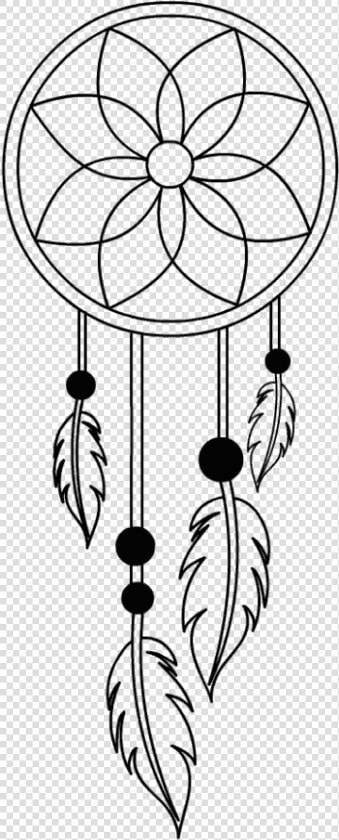 Simple Dream Catcher Drawing  HD Png DownloadTransparent PNG