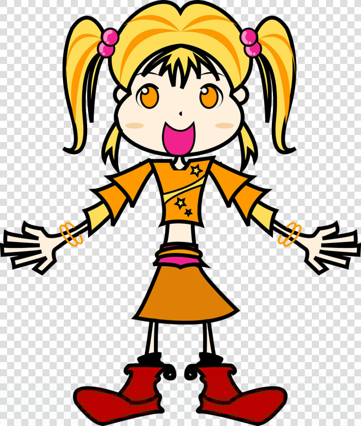 Free Anime Eyes Free Yellow Girl   Klipart Holka Png  Transparent PngTransparent PNG