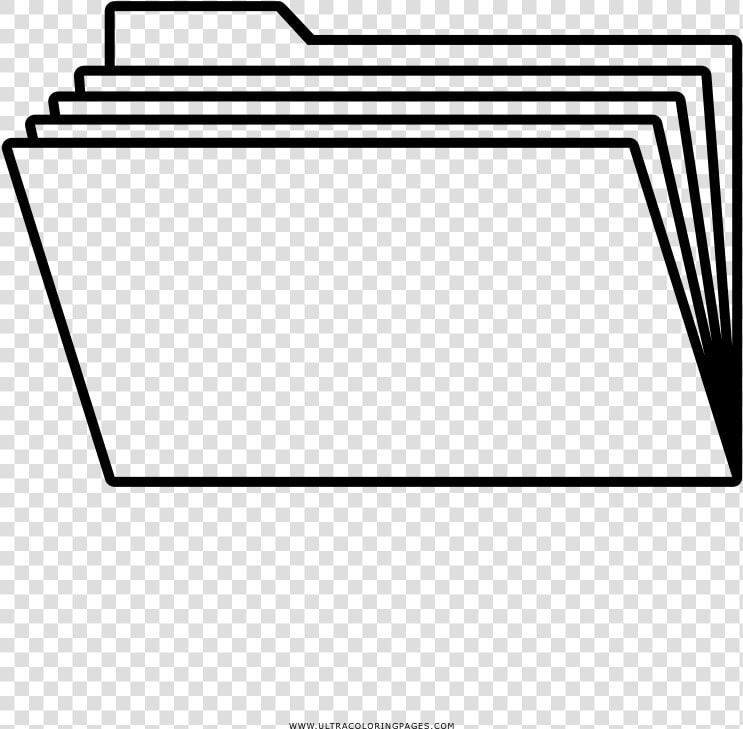 Folder Coloring Page   Imagen De Una Carpeta Para Colorear  HD Png DownloadTransparent PNG