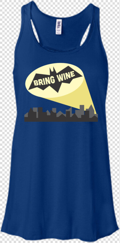 Bring Wine Bat Signal Class Lazyload Lazyload Fade   Bella   Canvas Women  39 s B8800 Flowy Racerback Tank  HD Png DownloadTransparent PNG
