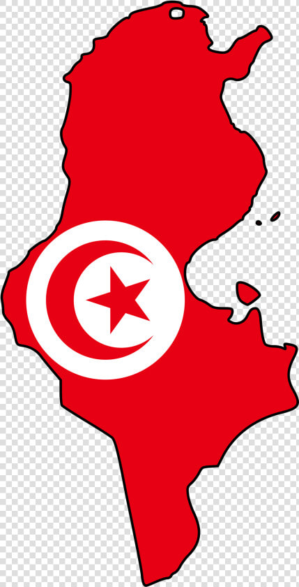 Tunisia Flag Map  HD Png DownloadTransparent PNG