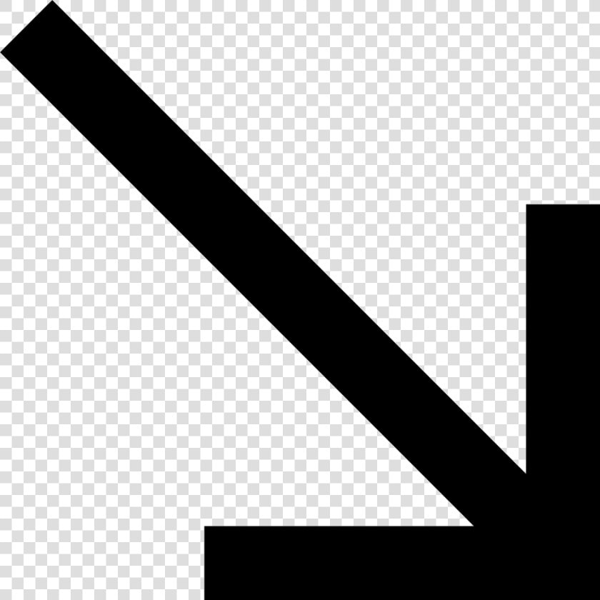 Diagonal Down Arrow   Arrow Pointing Diagonally Down  HD Png DownloadTransparent PNG