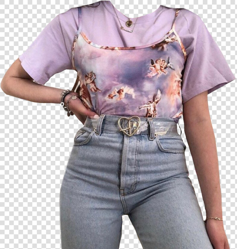 Cute Outfit Outfits Purple Angels Aesthetic Moodboard   Sagittarius As A Teen  HD Png DownloadTransparent PNG